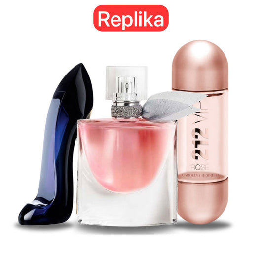 Promo balíček 3 parfémov: Carolina Herrera GOOD GIRL, Lancôme LA VIE EST BELLE a Carolina Herrera 212 VIP ROSÉ 100 ml.