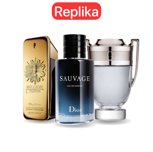 Promo balíček 3 parfémov: Paco Rabanne ONE MILLION, Dior SAUVAGE a Paco Rabanne INVICTUS 100 ml.