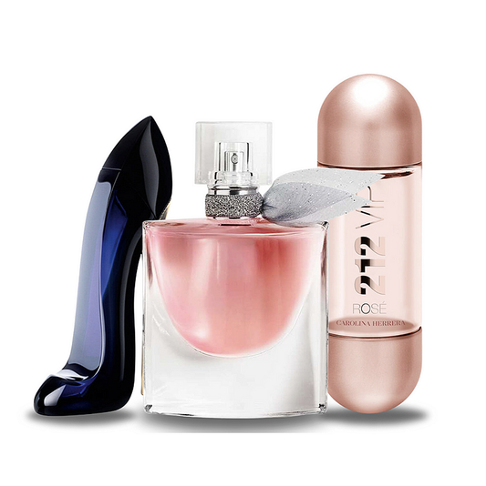 Promo balíček 3 parfémov: Carolina Herrera GOOD GIRL, Lancôme LA VIE EST BELLE a Carolina Herrera 212 VIP ROSÉ 100 ml.